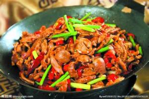 干锅鸡杂